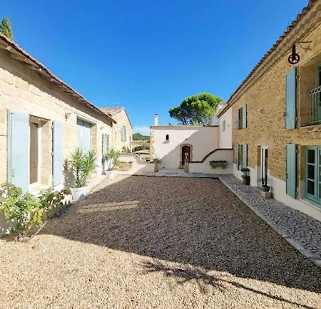 Domaine En Pierre Avec Piscine Et Jacuzzi Au Mas Lucia 게스트하우스 Aigues-Vives (Gard)