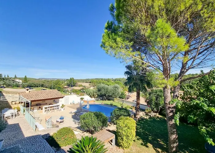 Domaine En Pierre Avec Piscine Et Jacuzzi Au Mas Lucia Konukevi Aigues-Vives (Gard)